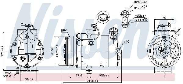 AC-KOMPRESSOR SD6V12C|1 munkanapos beszerzés 2024.12