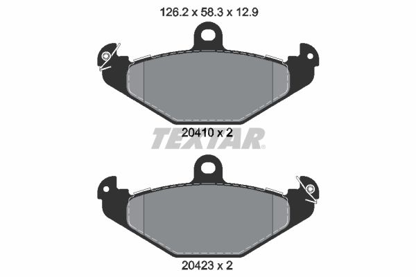 Brake Pad Set, disc brake   WVA:20410|nicht für Verschleiß|2-5 munkanapos szállítás 13:30-ig rendelve 2024.12