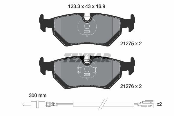 Brake Pad Set, disc brake   WVA:21275|mit Zubehör|inkl. Ve|2-5 munkanapos szállítás 13:30-ig rendelve 2024.12