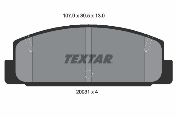 Brake Pad Set, disc brake   WVA:20031|nicht für Verschleiß|2-5 munkanapos szállítás 13:30-ig rendelve 2024.12