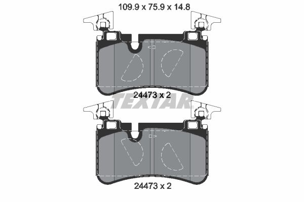 Brake Pad Set, disc brake   WVA:24473|nicht für Verschleiß|2-5 munkanapos szállítás 13:30-ig rendelve 2024.12