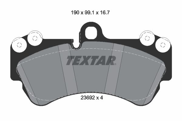 Brake Pad Set, disc brake   WVA:23692|mit Ausgleichsgewich|2-5 munkanapos szállítás 13:30-ig rendelve 2025.1