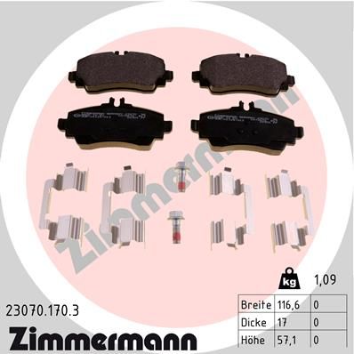 Brake Pad Set, disc brake  W168 140/160/190 160CDI/170CDI Vorderachse|WVA:23070|für Vers|2-5 munkanapos szállítás 13:30-ig rendelve 2024.12