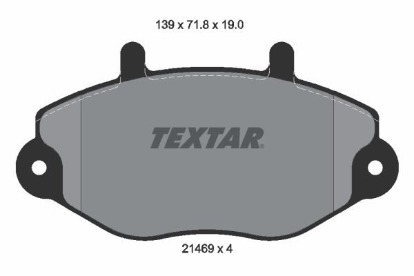 Brake Pad Set, disc brake   WVA:21469|nicht für Verschleiß|2-5 munkanapos szállítás 13:30-ig rendelve 2024.12