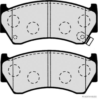 Brake Pad Set, disc brake   Vorderachse|WVA:23004|mit akus|2-5 munkanapos szállítás 13:30-ig rendelve 2024.12