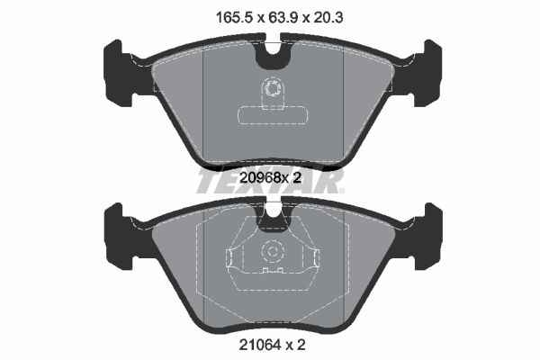 Brake Pad Set, disc brake   WVA:20968|für Verschleißwarnan|2-5 munkanapos szállítás 13:30-ig rendelve 2024.12