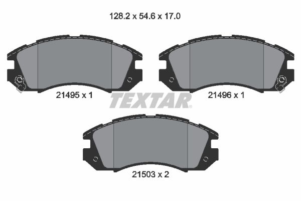 Brake Pad Set, disc brake   WVA:21495|mit akustischer Vers|2-5 munkanapos szállítás 13:30-ig rendelve 2024.12