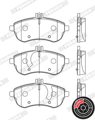 Ferodo Fékbetét készlet, tárcsafék Premier MERCEDES-BENZ C-CLASS|2022.7.19