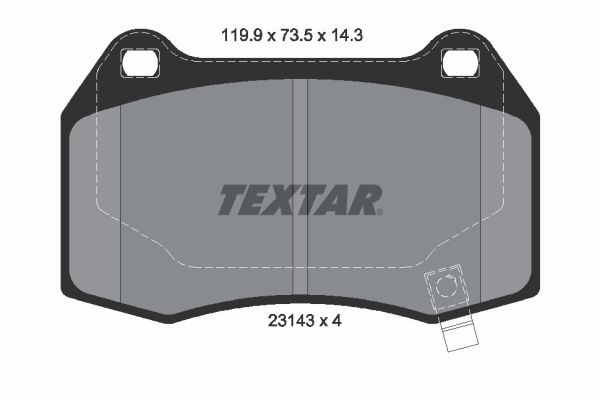 Brake Pad Set, disc brake   WVA:23143|mit akustischer Vers|2-5 munkanapos szállítás 13:30-ig rendelve 2024.12