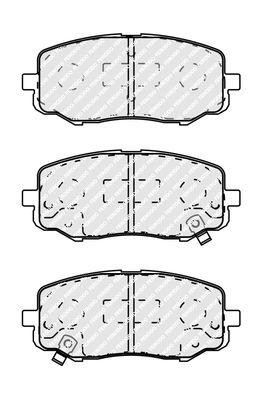 Ferodo Fékbetét készlet, tárcsafék Premier HYUNDAI i20|2022.8.8