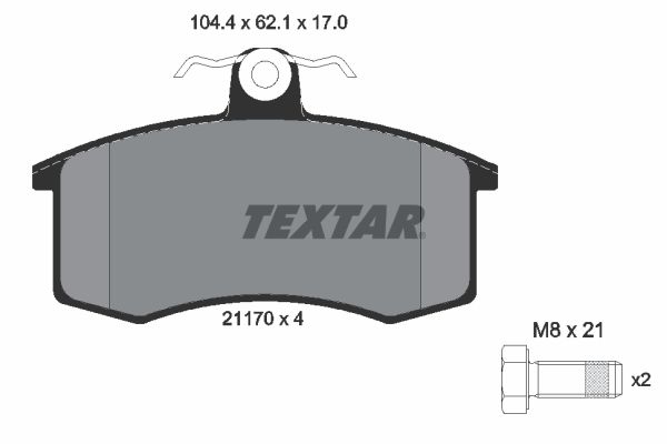 Brake Pad Set, disc brake   WVA:21170|nicht für Verschleiß|2-5 munkanapos szállítás 13:30-ig rendelve 2024.12