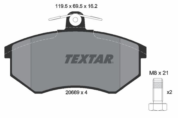 Brake Pad Set, disc brake   WVA:20669|mit Zubehör|nicht fü|2-5 munkanapos szállítás 13:30-ig rendelve 2025.1