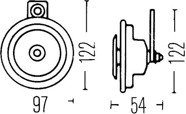 SIGNALHORN 12V, 335HZ|1 munkanapos beszerzés 2024.12