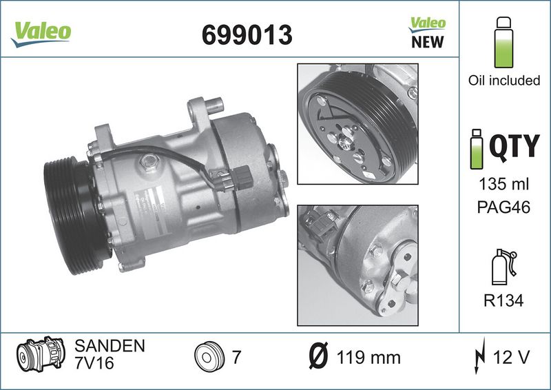 AC-KOMPRESSOR SD7V16C|1 munkanapos beszerzés 2024.12