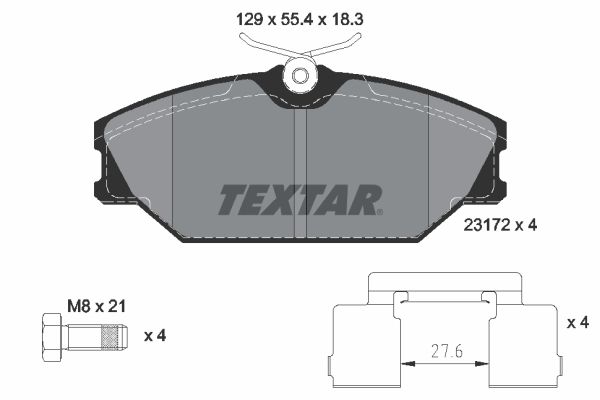 Brake Pad Set, disc brake   WVA:23172|mit Zubehör|nicht fü|2-5 munkanapos szállítás 13:30-ig rendelve 2024.12