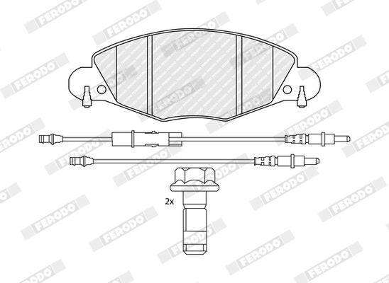 Ferodo Fékbetét készlet, tárcsafék Premier CITROEN C5|2023.11.1