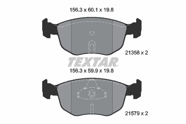 Brake Pad Set, disc brake   WVA:21358|nicht für Verschleiß|2-5 munkanapos szállítás 13:30-ig rendelve 2024.12