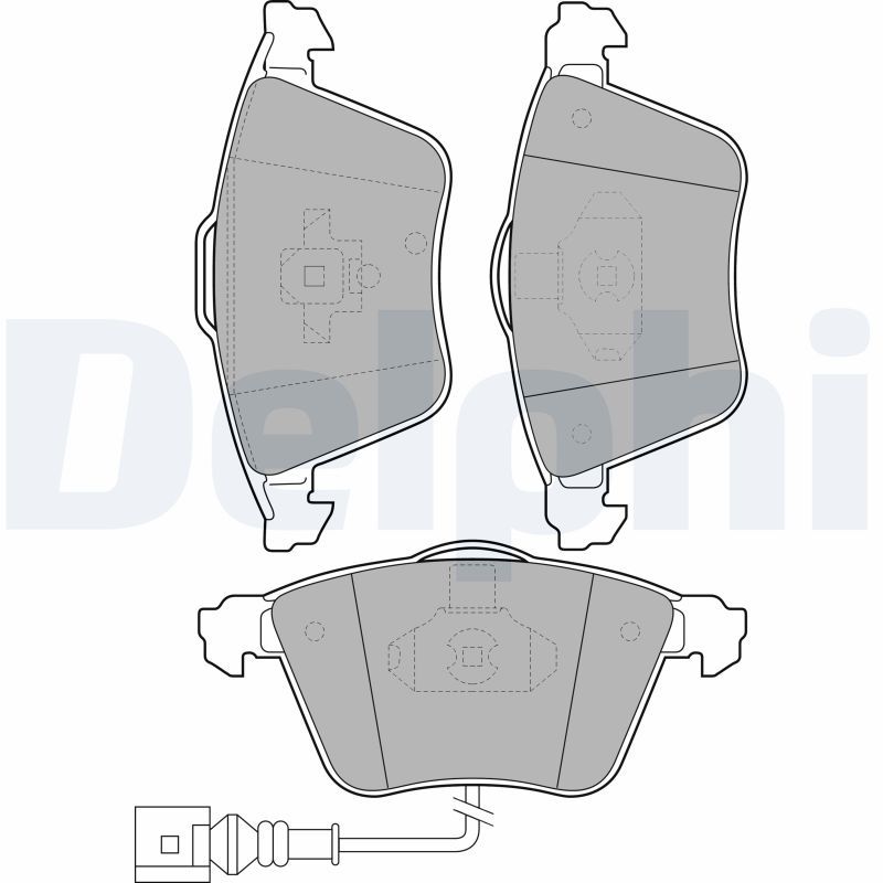 Brake Pad Set, disc brake   Vorderachse|WVA:23801|ohne Zub|2-5 munkanapos szállítás 13:30-ig rendelve 2023.6