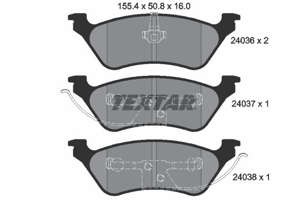 TEXTAR fékbetét Dodge caravan III|2023.9.29