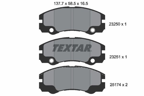 Brake Pad Set, disc brake   WVA:23250|mit integriertem Ver|2-5 munkanapos szállítás 13:30-ig rendelve 2024.12