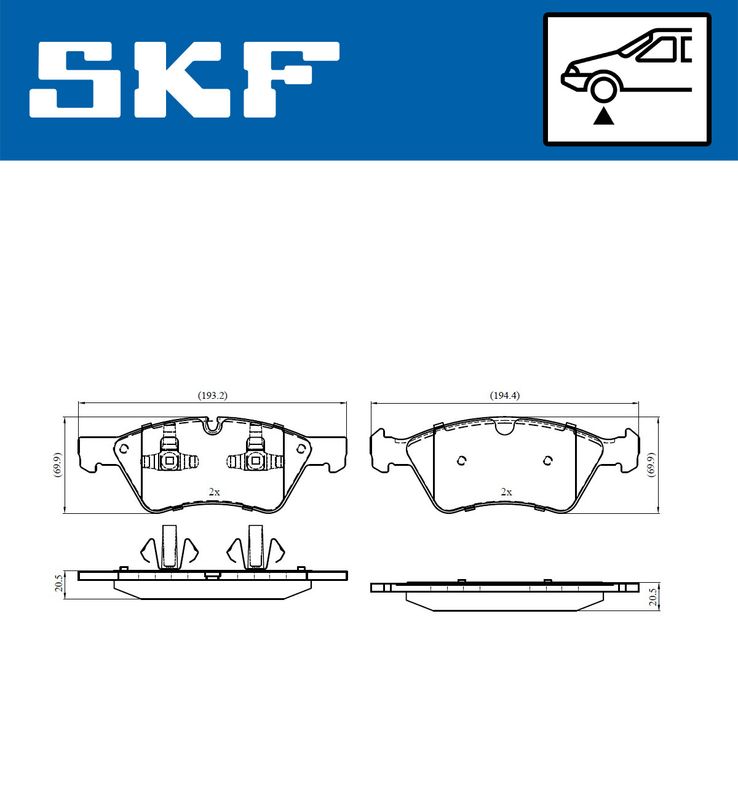 BRAKE PADS KIT|24-05