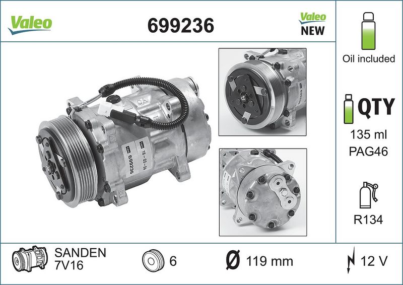 AC-KOMPRESSOR SD7V16C|1 munkanapos beszerzés 2024.12