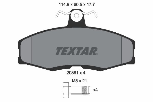 Brake Pad Set, disc brake   WVA:20861|mit Zubehör|nicht fü|2-5 munkanapos szállítás 13:30-ig rendelve 2024.12