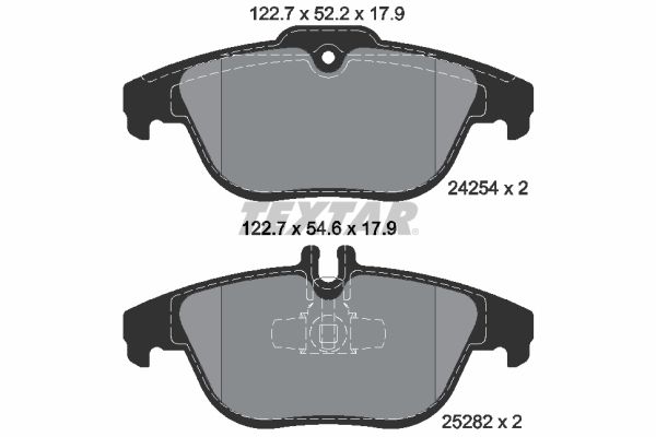 Brake Pad Set, disc brake  W204 250-350CDI S204 250CDI 4M Hinterachse|WVA:24254|für Vers|2-5 munkanapos szállítás 13:30-ig rendelve 2024.12