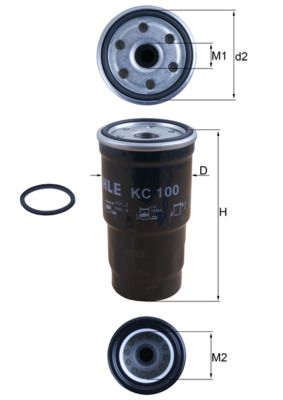 KC100D KRAFTSTOFFFILTER|1 munkanapos beszerzés 2024.12