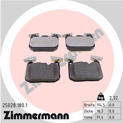 Brake Pad Set, disc brake  F20 F40 F22 F44 F30 F32 3/4 GT WVA:25028|Foto entspricht Lief|2-5 munkanapos szállítás 13:30-ig rendelve 2024.12