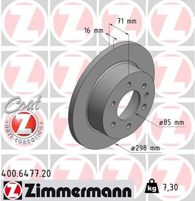 Brake Disc  B906 B907 B910 210CDI-519CDI Hinterachse|AußenO-298mm|2-5 munkanapos szállítás 13:30-ig rendelve 2024.12